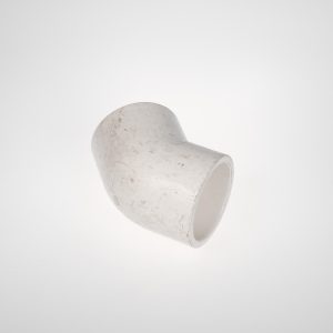 PVC ELBOW 45 DEG 63 X 63MM 16 BAR - WHITE