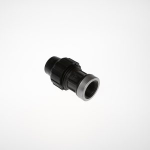 BLACK PE COUPLING 20MM X 3/4" FEMALE