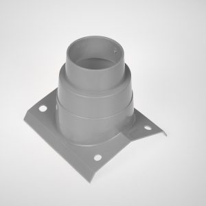 PVC DRAIN SPOUT Ø76-105MM - INTERNAL, FOR GUTTER AC 22CM
