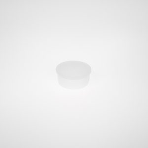 PVC GUTTER PLUG 40.6 X 15.0MM WITH 44.0MM CAP - PUSH-IN -CLEAR